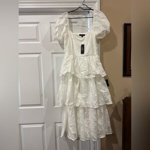 LuLu’s White Tiered Dress